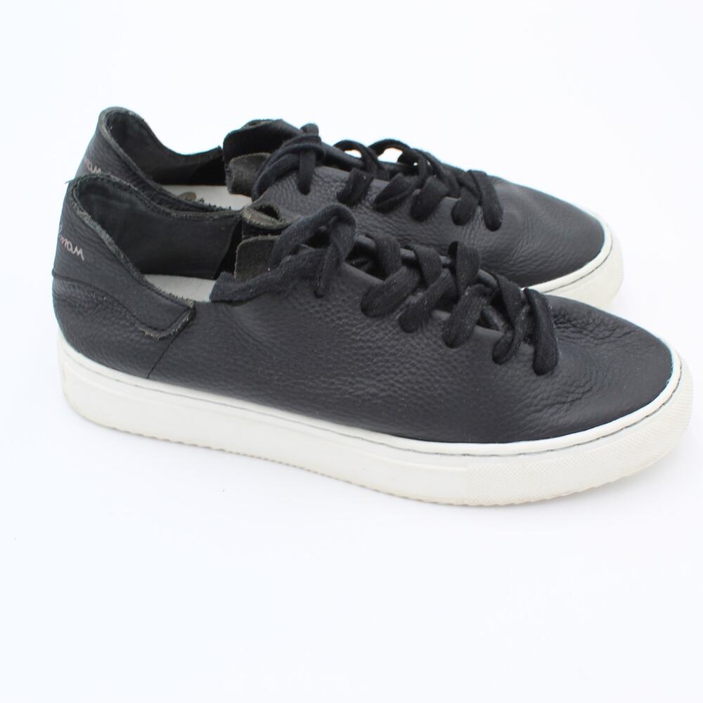 Sam Edelman Sneakers Womens Size 7 Black Leather Comfort Shoe Preppy Casual